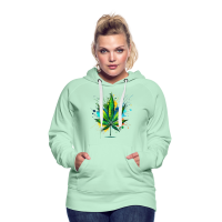 Frauen Premium Hoodie - Color Splash Leaf