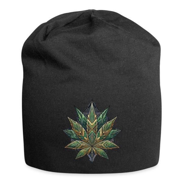 Jersey-Beanie - Geometric Leaf