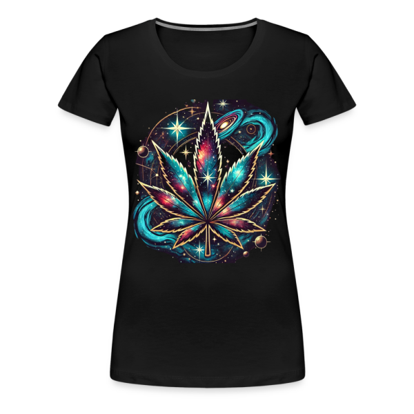 Frauen Premium T-Shirt - Weed Galaxy