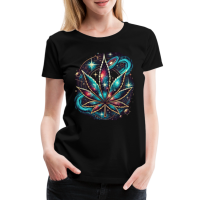 Frauen Premium T-Shirt - Weed Galaxy